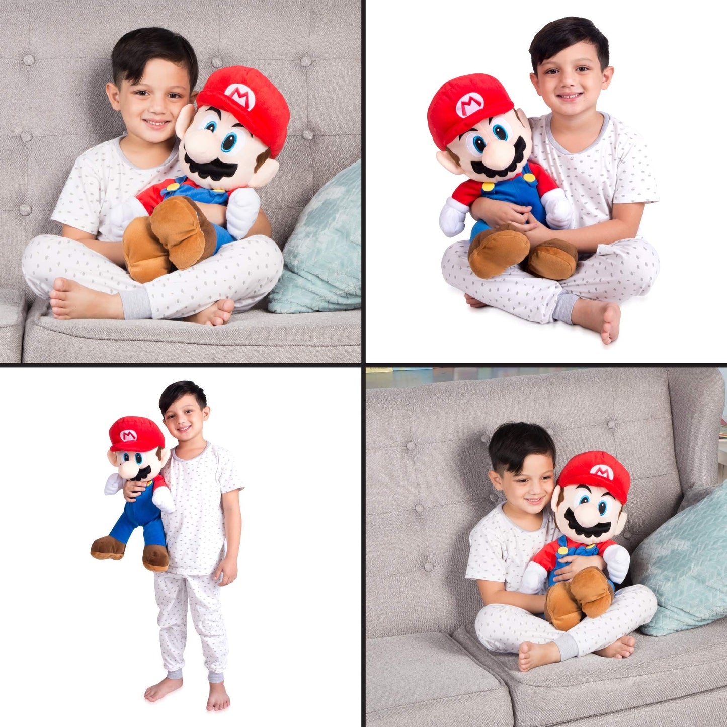 Franco Super Mario Plush Cuddle Pillow Buddy – One Size