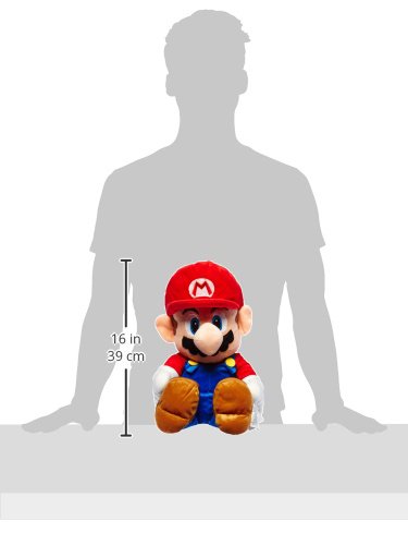Franco Super Mario Plush Cuddle Pillow Buddy – One Size