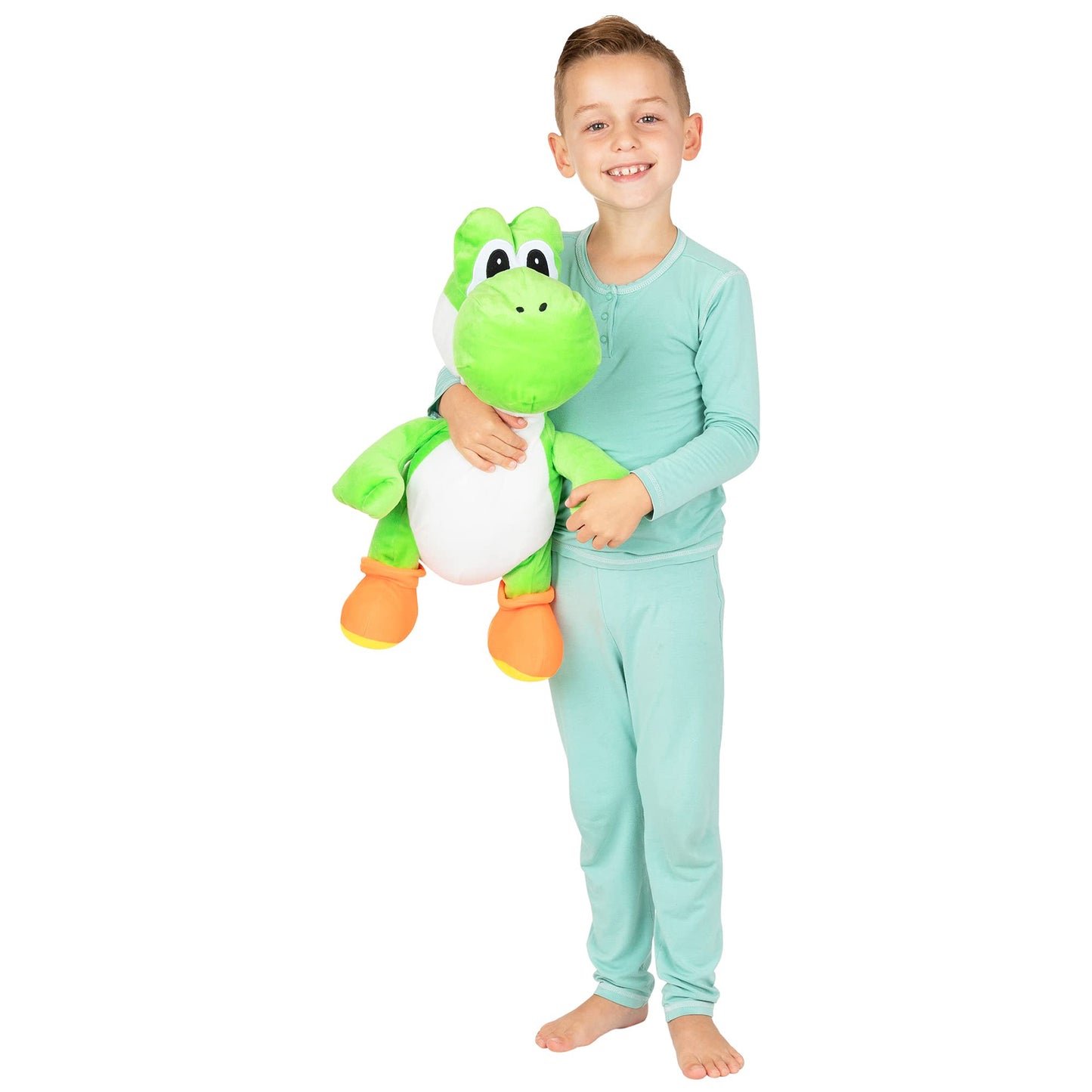 Franco Kids Bedding: Super Soft Mario Yoshi Cuddle Pillow Buddy
