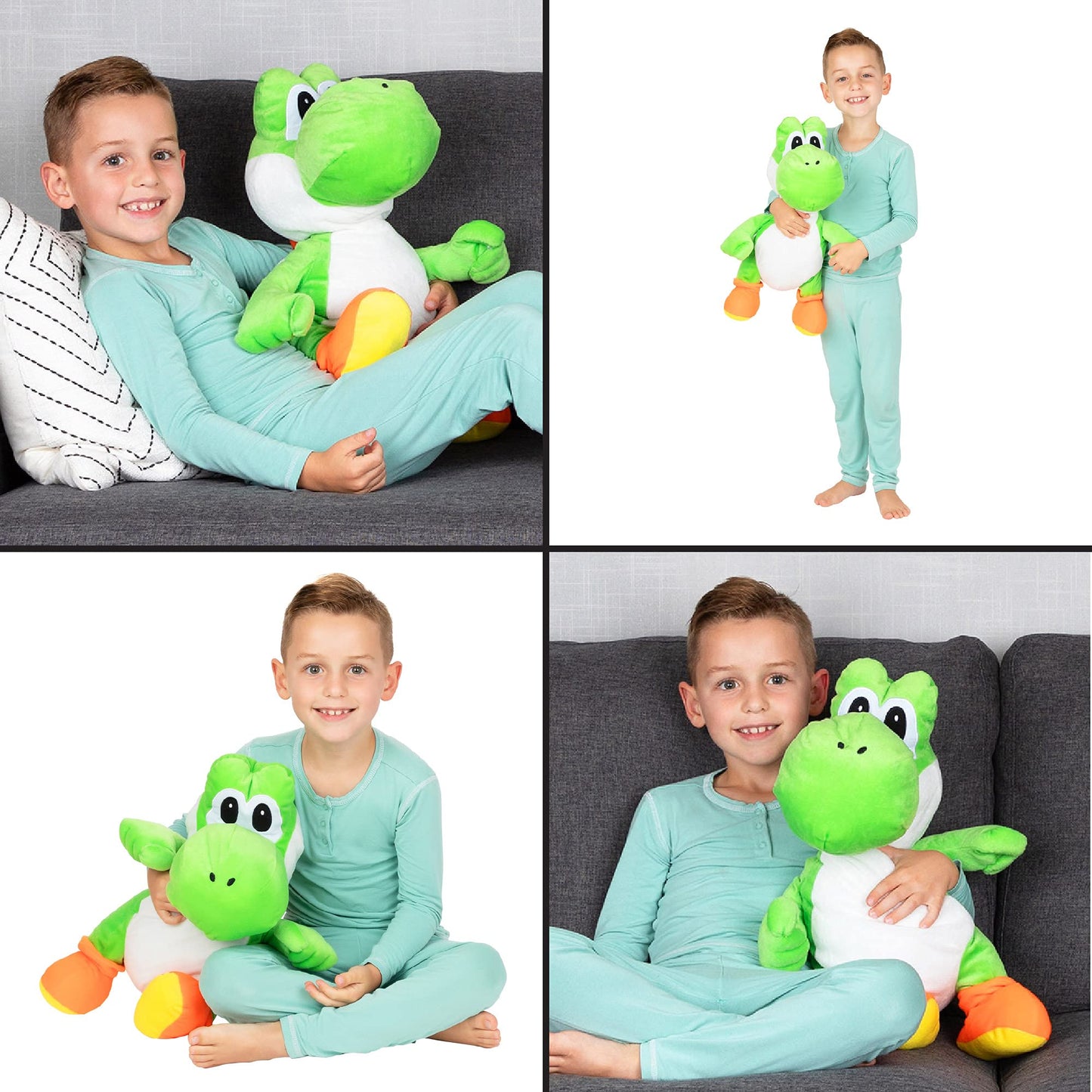 Franco Kids Bedding: Super Soft Mario Yoshi Cuddle Pillow Buddy