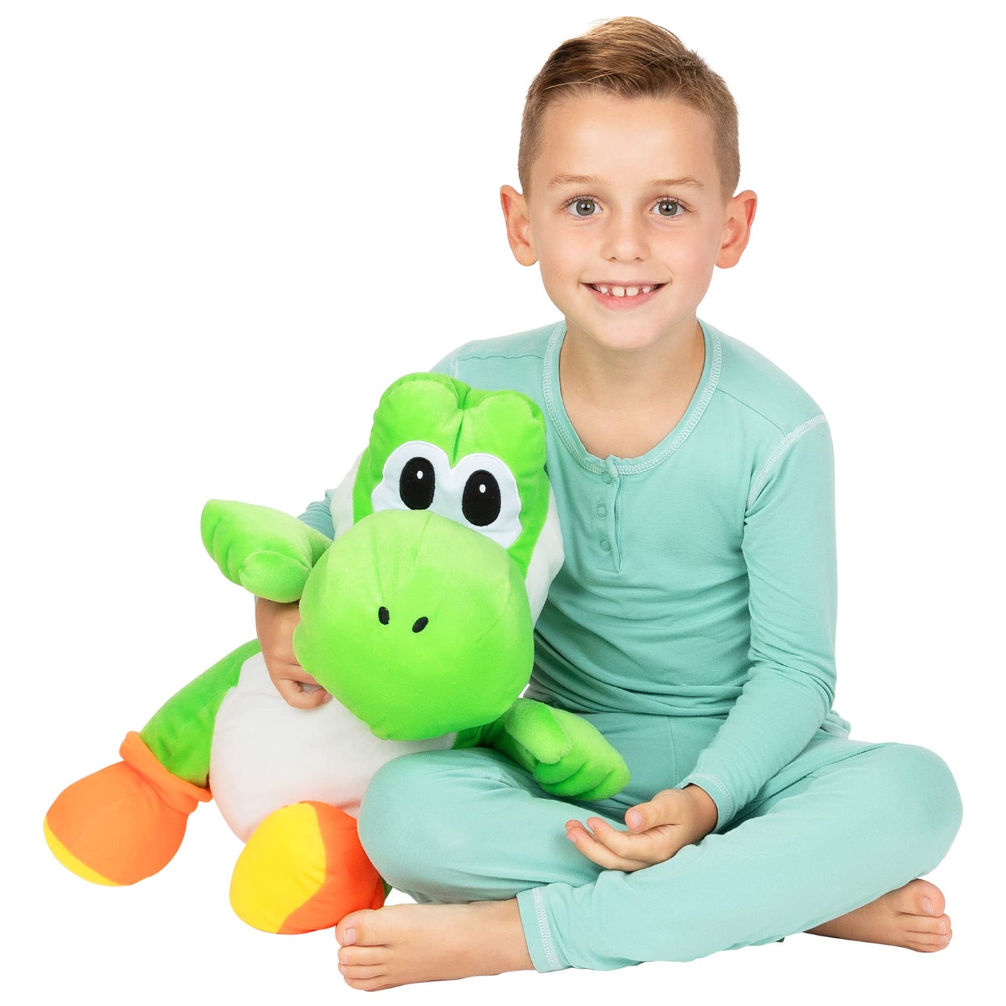 Franco Kids Bedding: Super Soft Mario Yoshi Cuddle Pillow Buddy