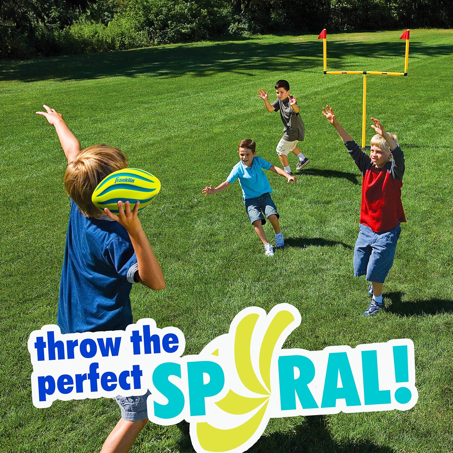 Franklin Sports Probrite 9-Inch Mini Foam Football – Bright Indoor/Outdoor Toy for Kids