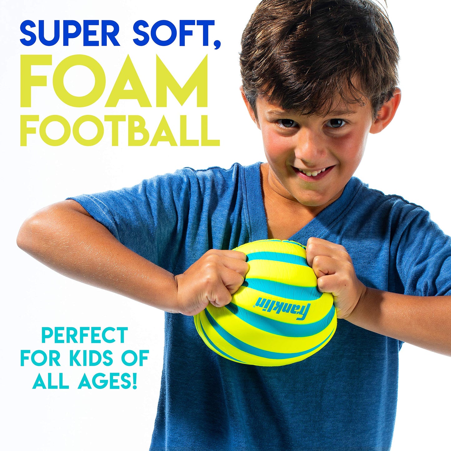 Franklin Sports Probrite 9-Inch Mini Foam Football – Bright Indoor/Outdoor Toy for Kids