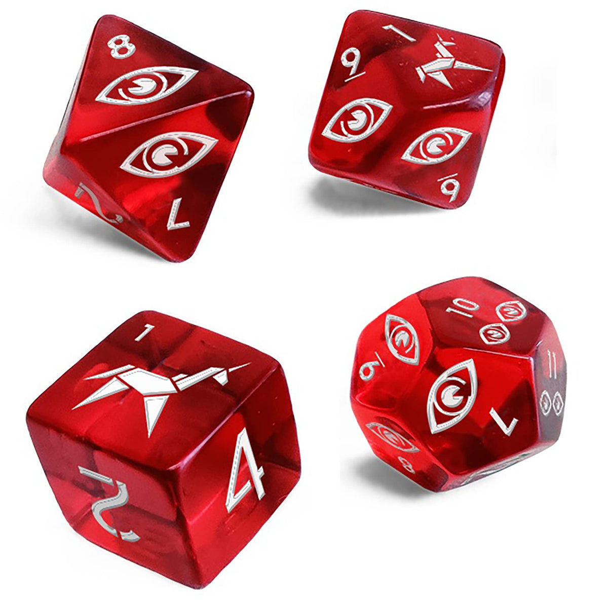 Free League Blade Runner RPG Dice Set of 4 – Engraved Base Dice for Official Gameplay