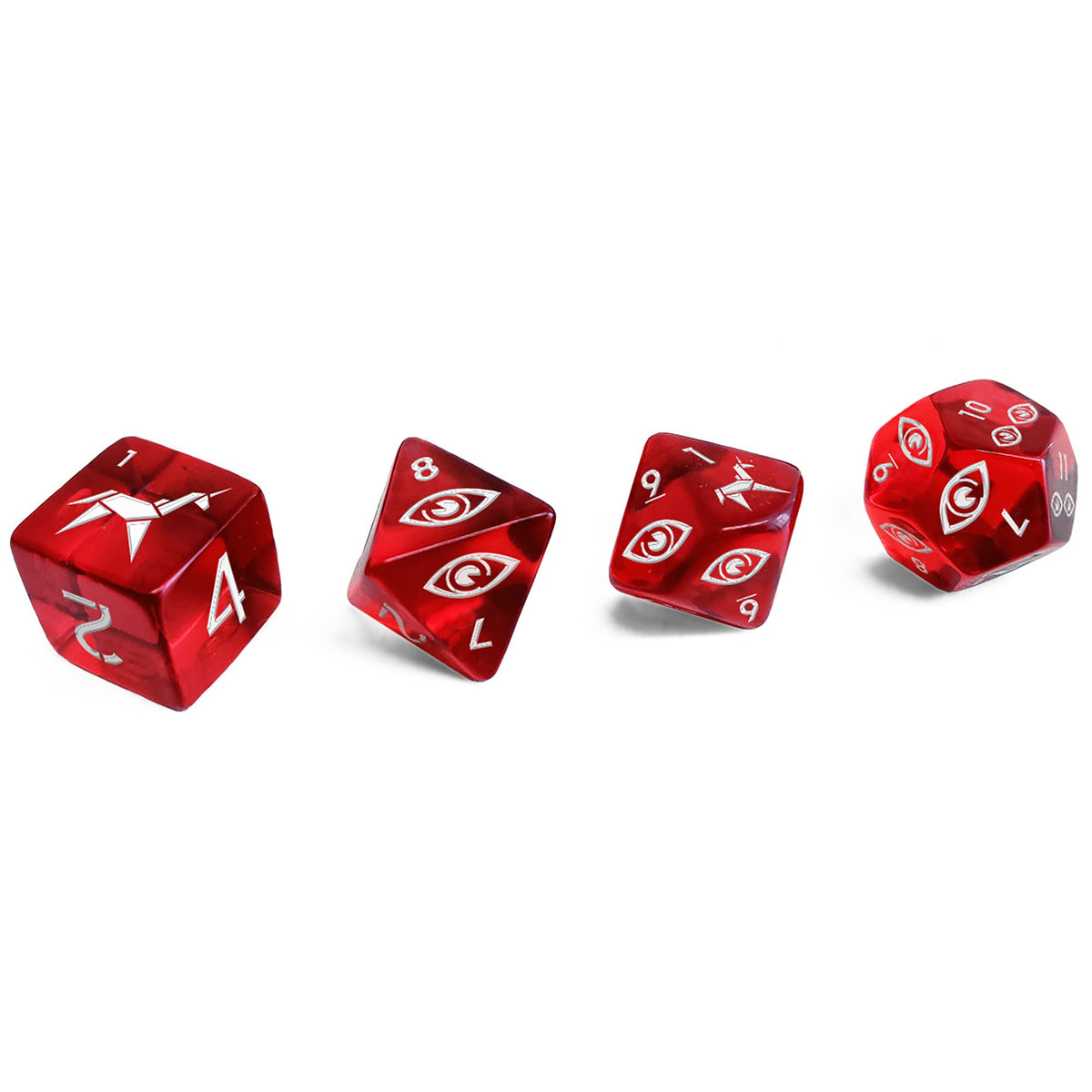Free League Blade Runner RPG Dice Set of 4 – Engraved Base Dice for Official Gameplay