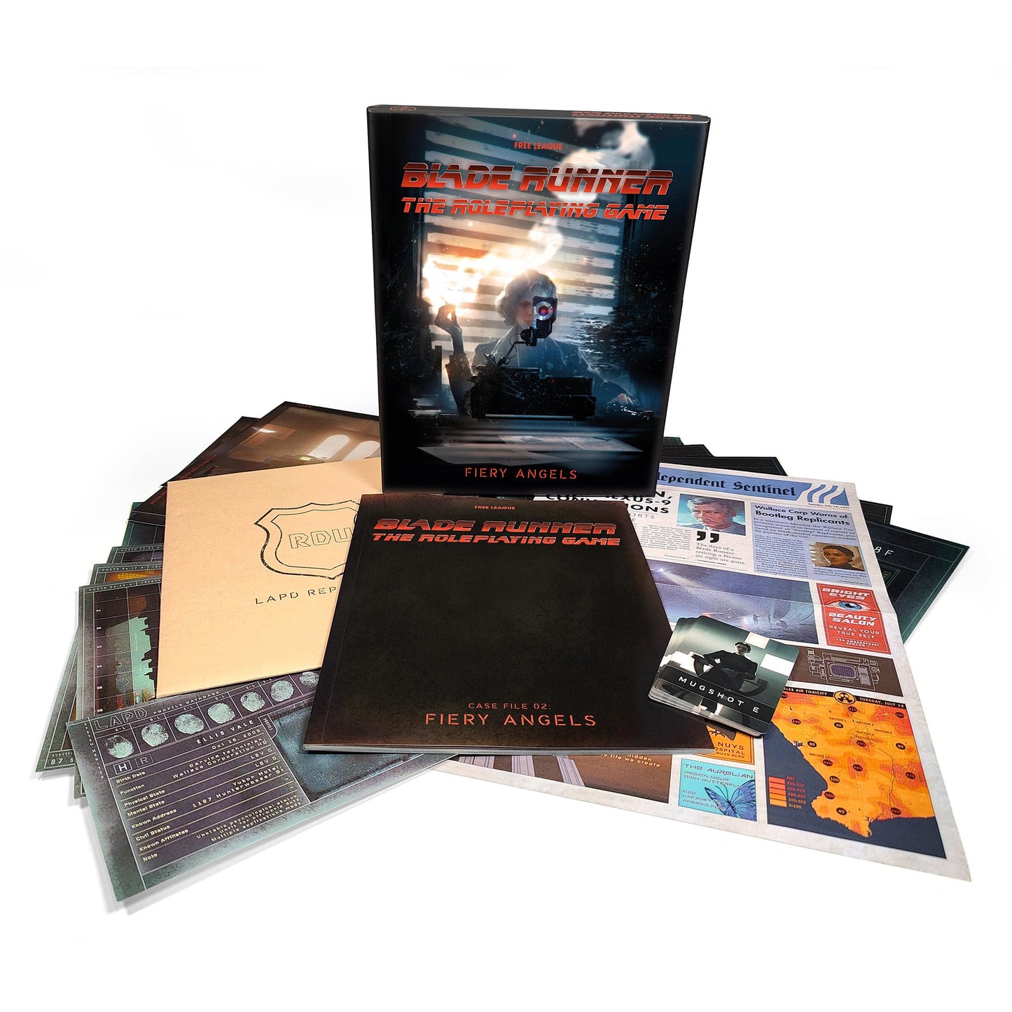 Free League Blade Runner RPG Case File 02: Fiery Angels – Deluxe Boxed Set