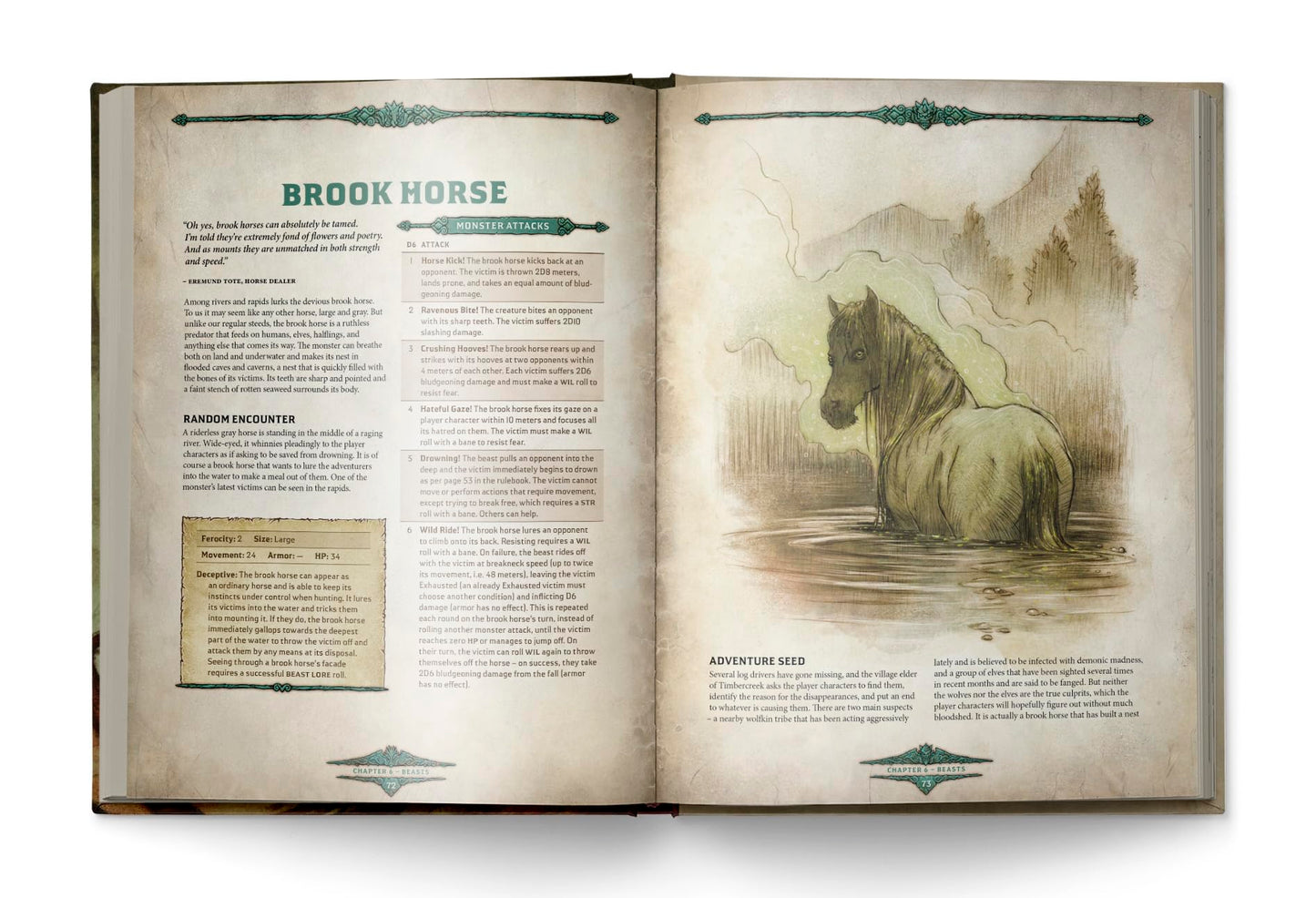 Free League Dragonbane: Bestiary – 63 Creatures, 9 New Kin, Hardcover RPG Supplement