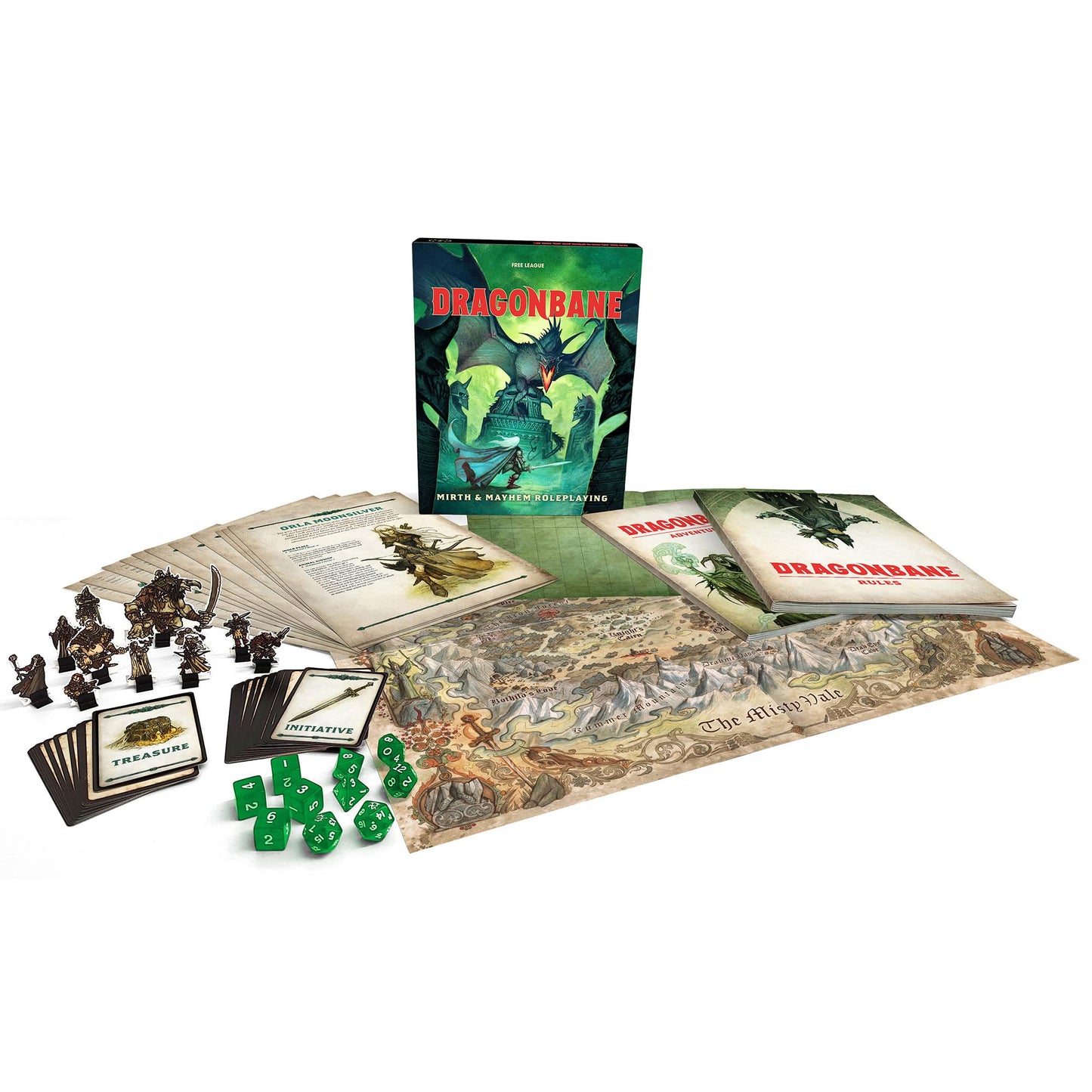Free League Dragonbane: Mirth & Mayhem Core Set — Fast, Fun Fantasy RPG Boxed Set