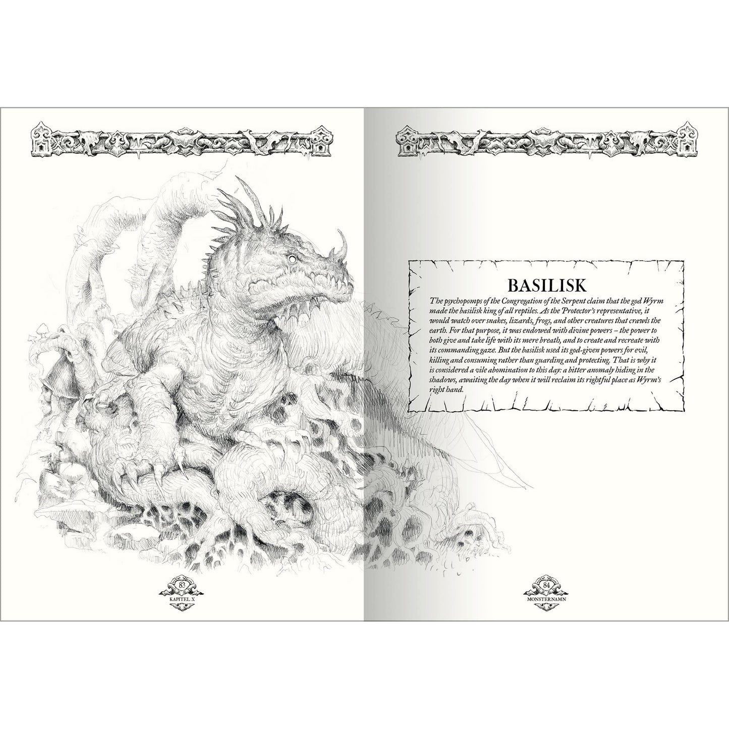 Free League Forbidden Lands: Book of Beasts – Hardcover Expansion for the RPG