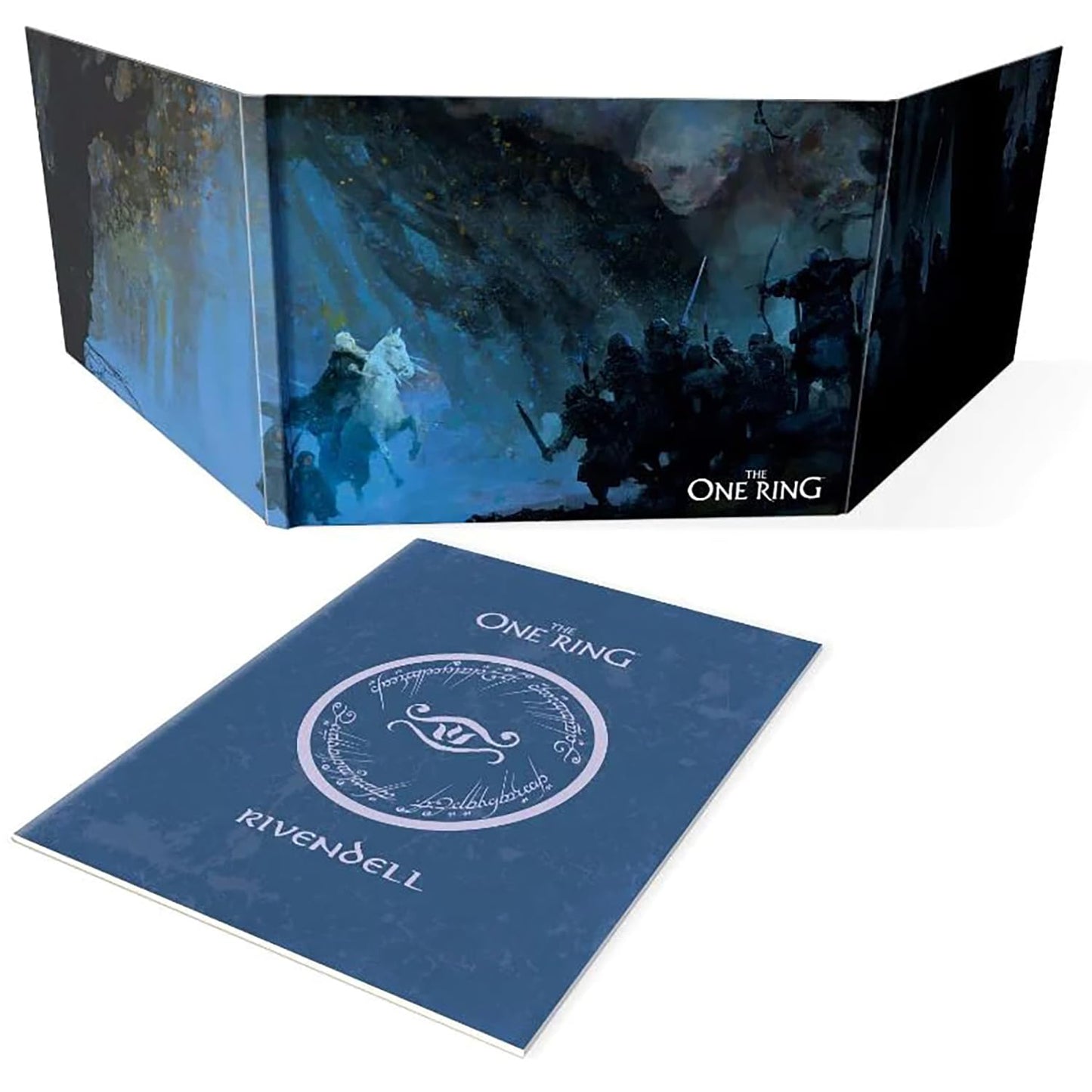 Free League The One Ring: Loremaster's Screen & Rivendell Compendium – Tri-Fold GM Screen for RPGs