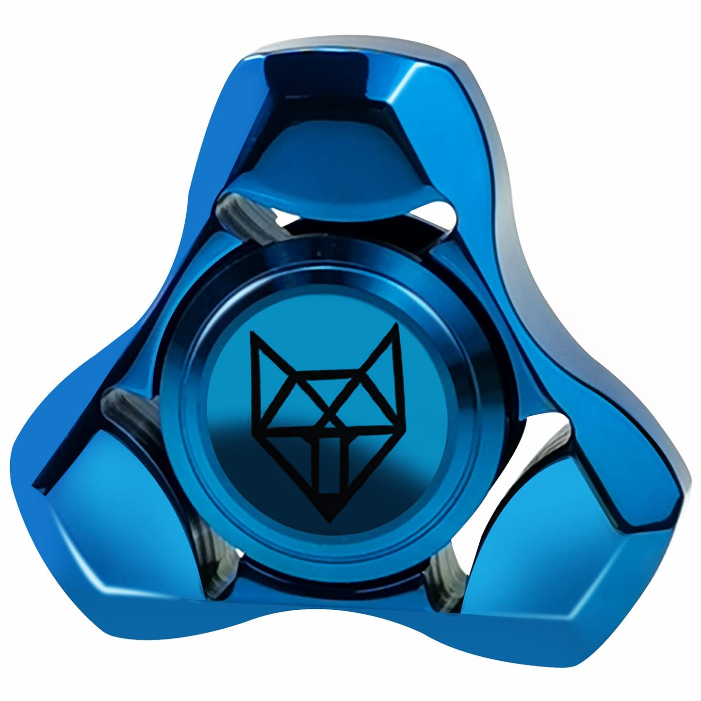 FREELOVE Metal Fidget Spinner for Adults – Stainless Steel, Heavy Spin, Blue