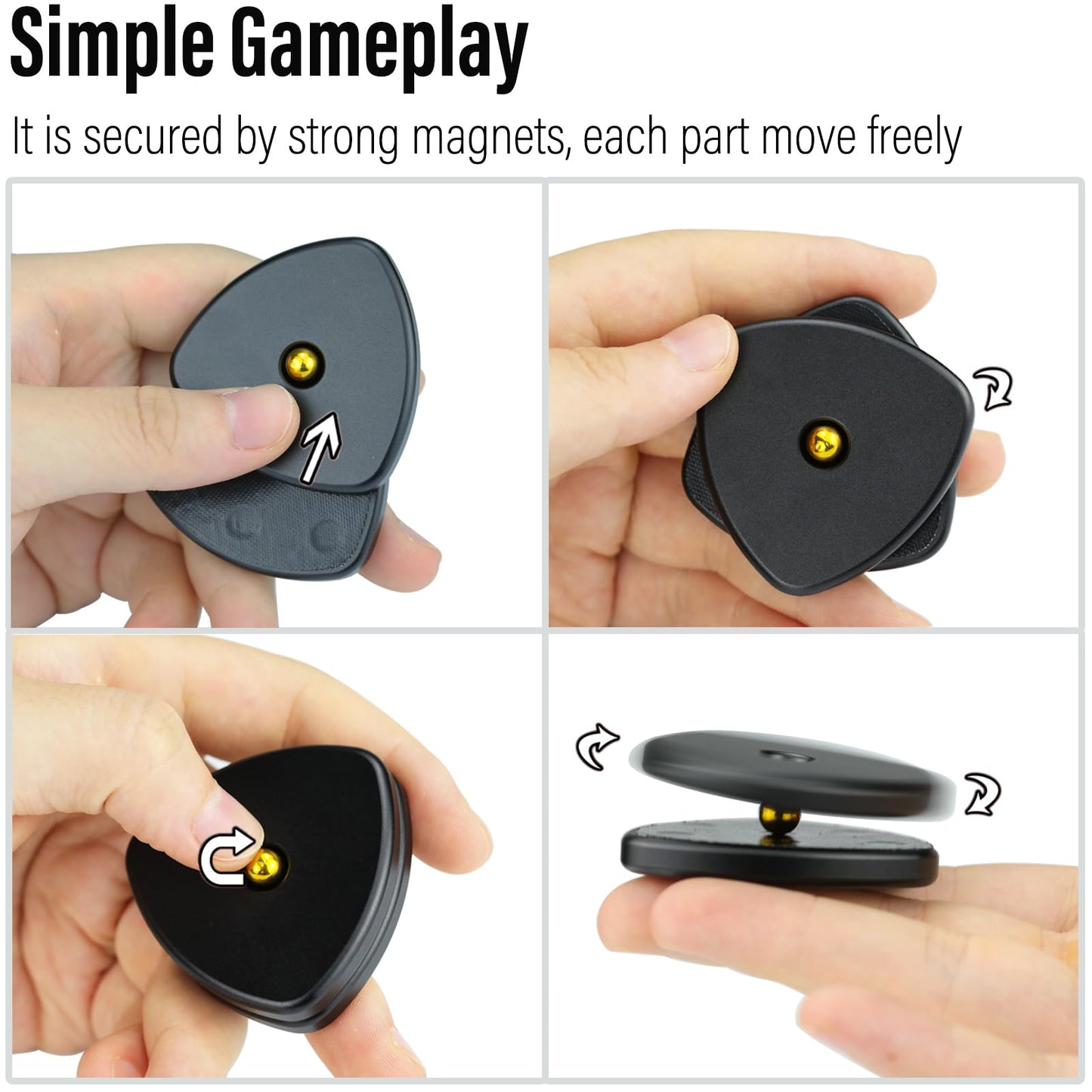 FREELOVE Pivot Magnetic Fidget Slider – Discreet, Quiet, Pocket-Size Kinetic Toy