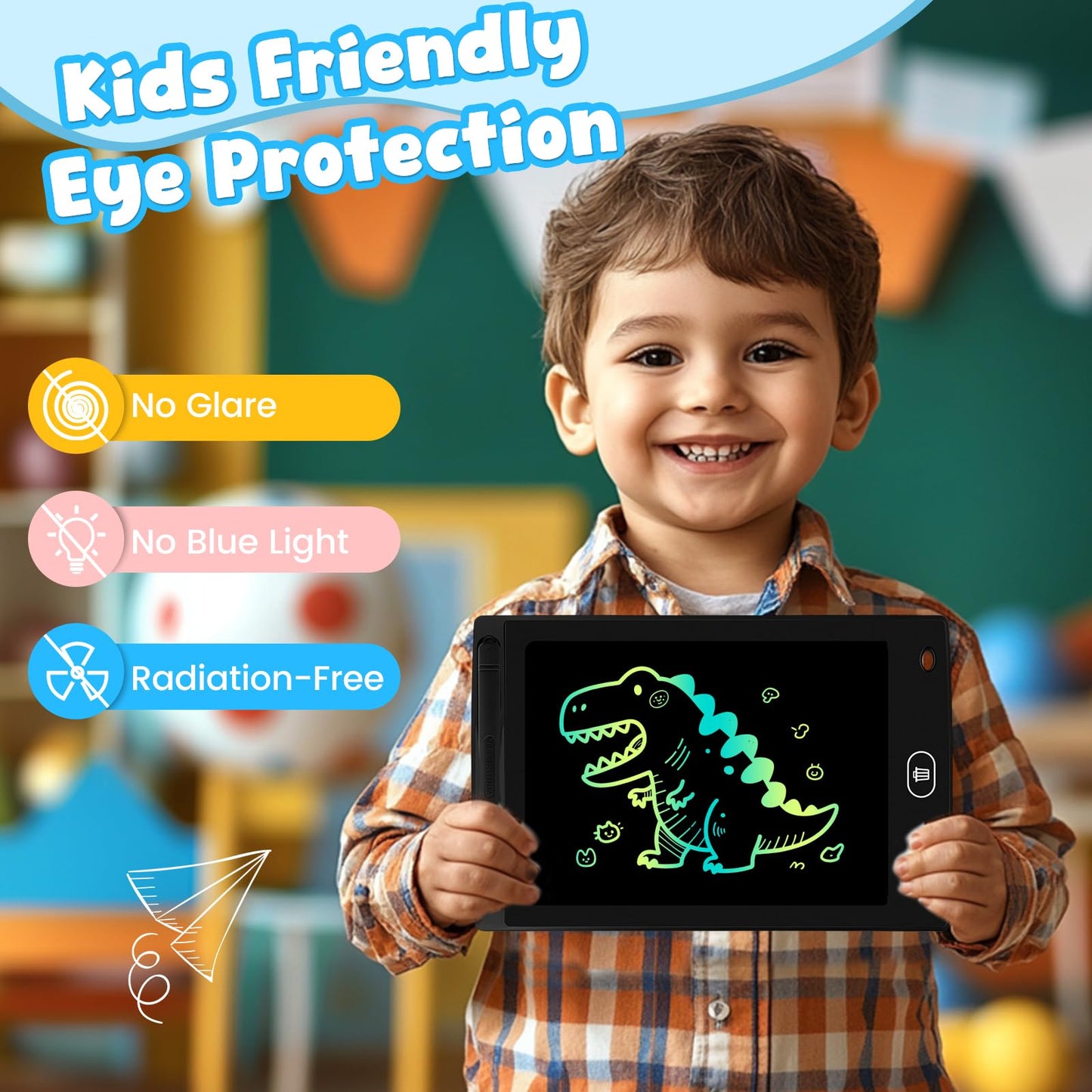 Frelswon 24-Pack 8.5 inch LCD Writing Tablet for Kids – Erasable Doodle Board
