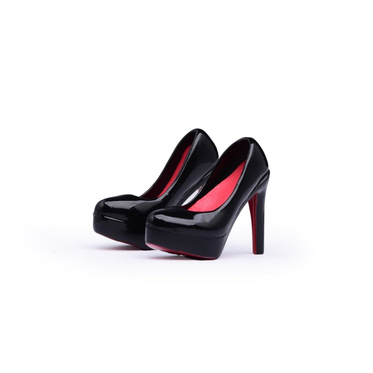 Fremego 1/6 Scale Female High-Heeled Shoes – Black Leather Look for 12-Inch Figures (PH TBLeague JO compatible)