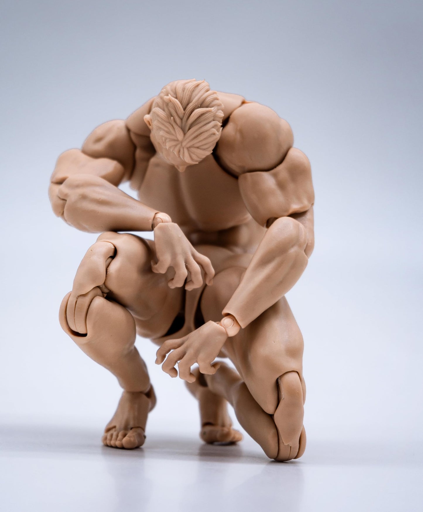 Fremego 1/12 Scale Male Action Figure – 6-Inch, Flexible Poseability, Interchangeable Hands, Pale Skin