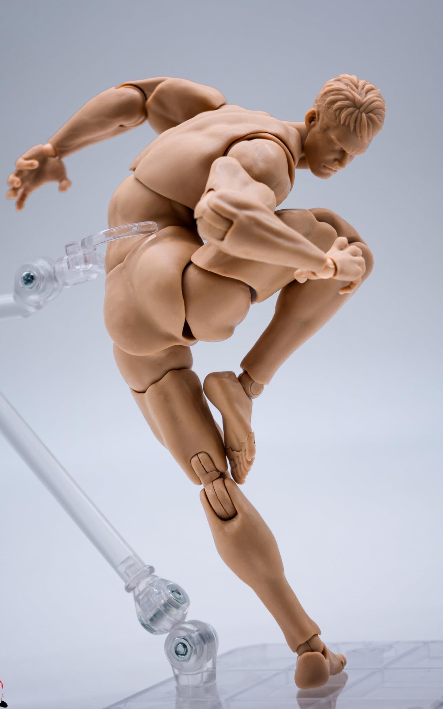 Fremego 1/12 Scale Male Action Figure – 6-Inch, Flexible Poseability, Interchangeable Hands, Pale Skin