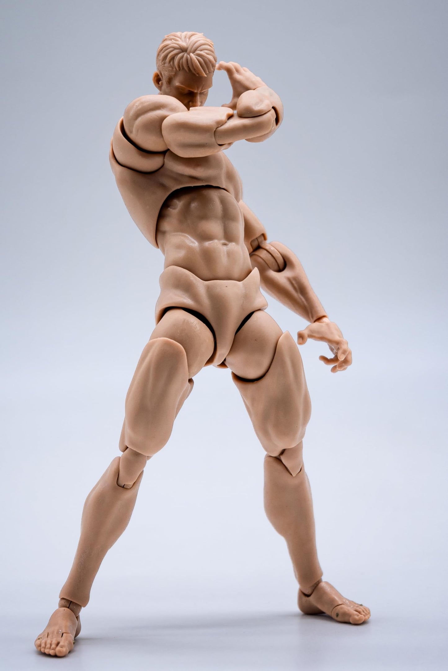 Fremego 1/12 Scale Male Action Figure – 6-Inch, Flexible Poseability, Interchangeable Hands, Pale Skin