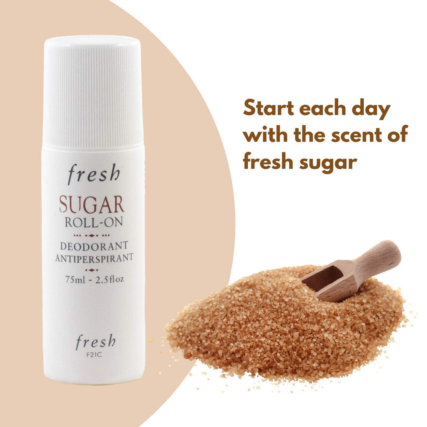 Fresh Sugar Roll-On Deodorant 75ml/2.5oz – Alcohol-Free Odor Protection