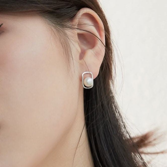 Fresh Water Pearl Oblong Set Earrings ERLE031