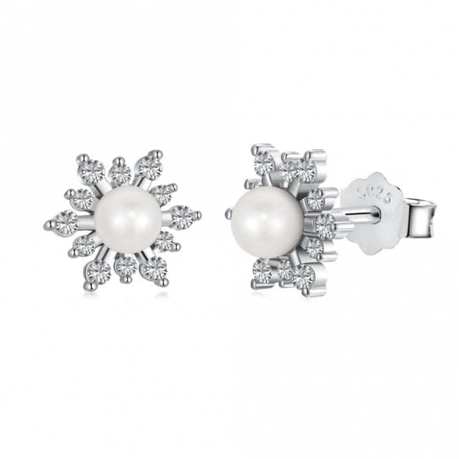 Fresh Water Pearl Sparkling Earrings ERLE030
