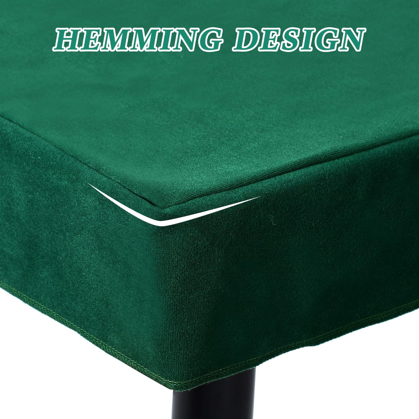Frienda Green Felt Table Cover | 34x34 in Folding Card Tablecloth for Poker, Mahjong & Board Games