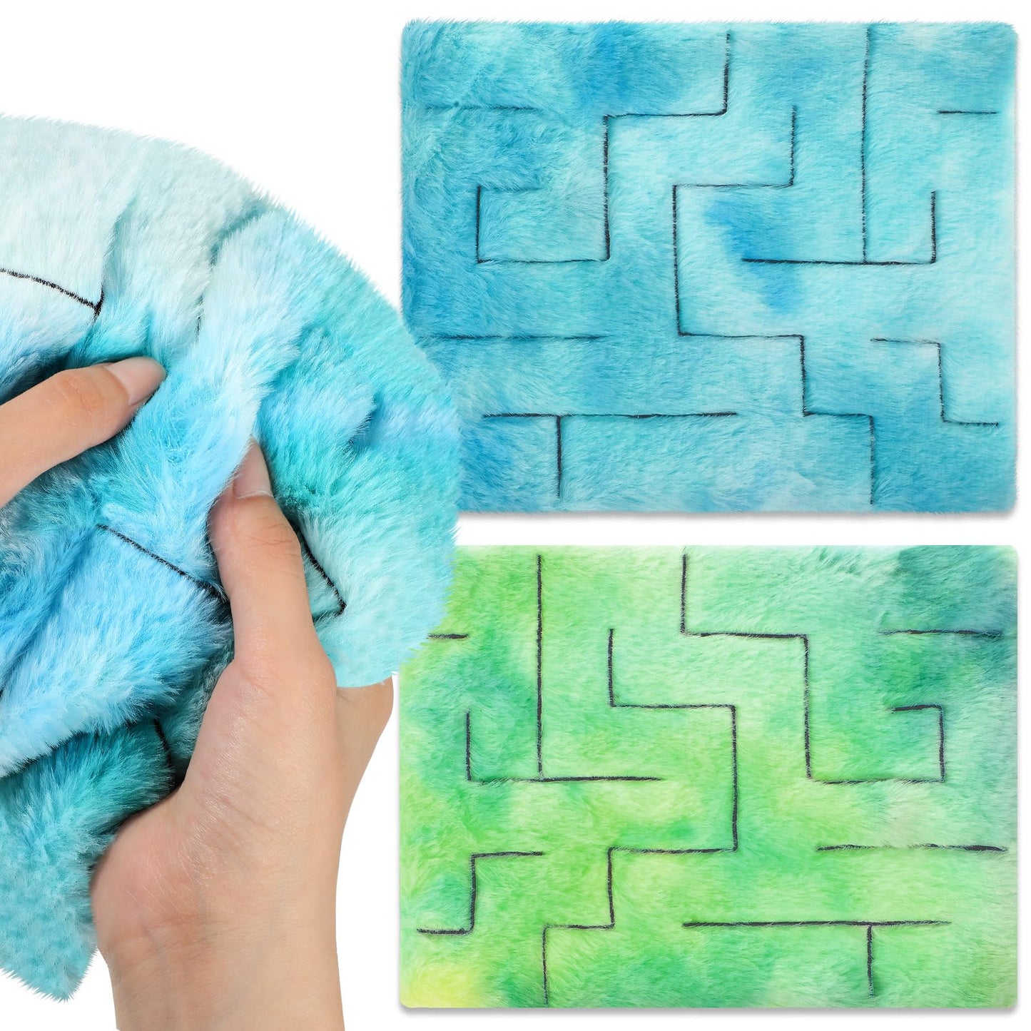 Frienda 2 Pack Marble Maze Mat Fidget Toy – Sensory Calming Mats for Focus (8.7 x 6.3 in)
