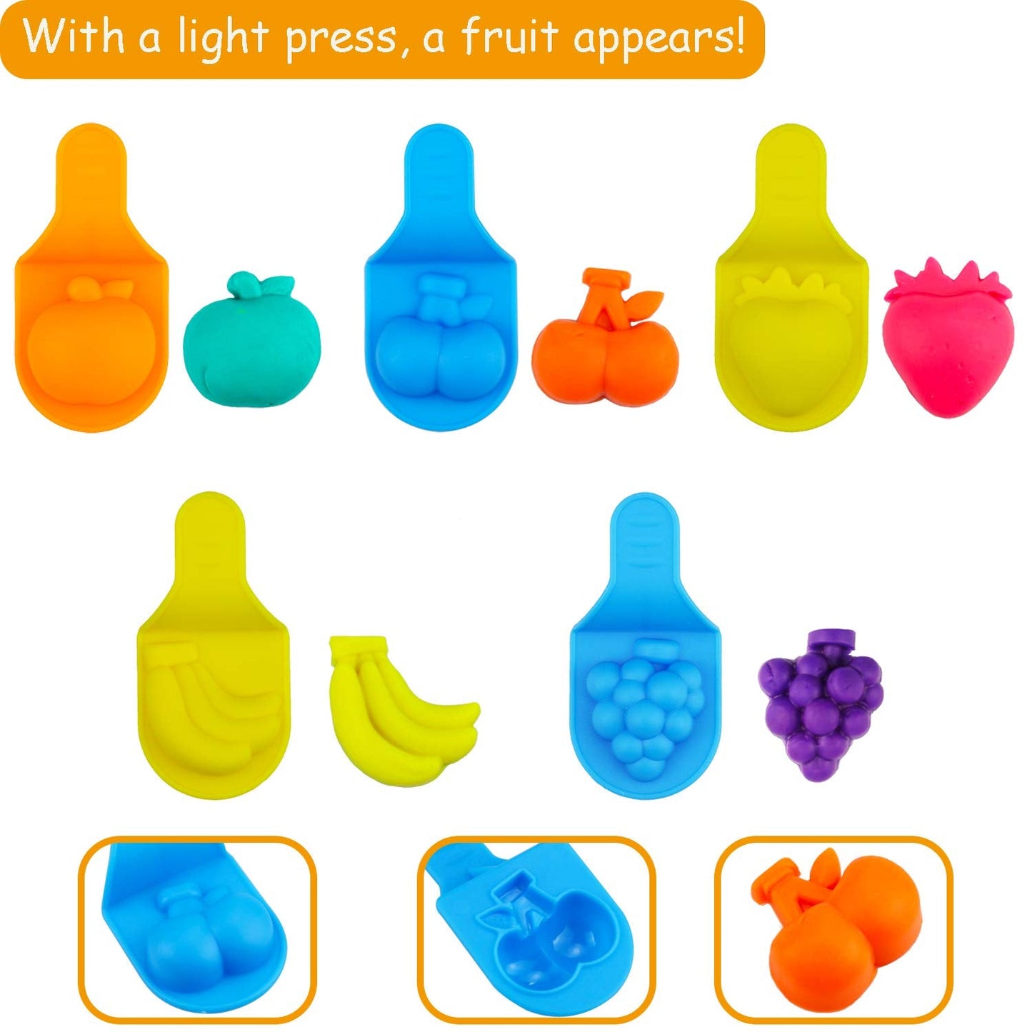 FRIMOONY 61-Piece Plastic Dough Tools for Kids – Letters, Roller, Cookie Cutters & Stamps in Bright Colors