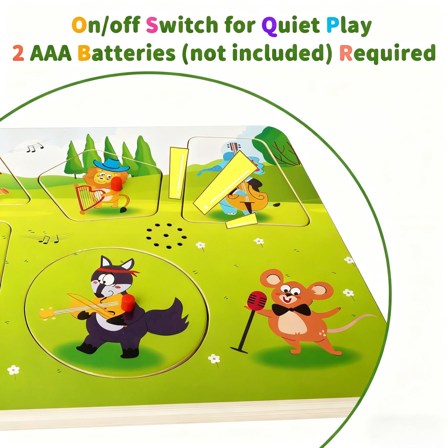 FROM ONE Wooden Puzzles for Toddlers 1–5 — 6 Farm Animals & Beethoven Music