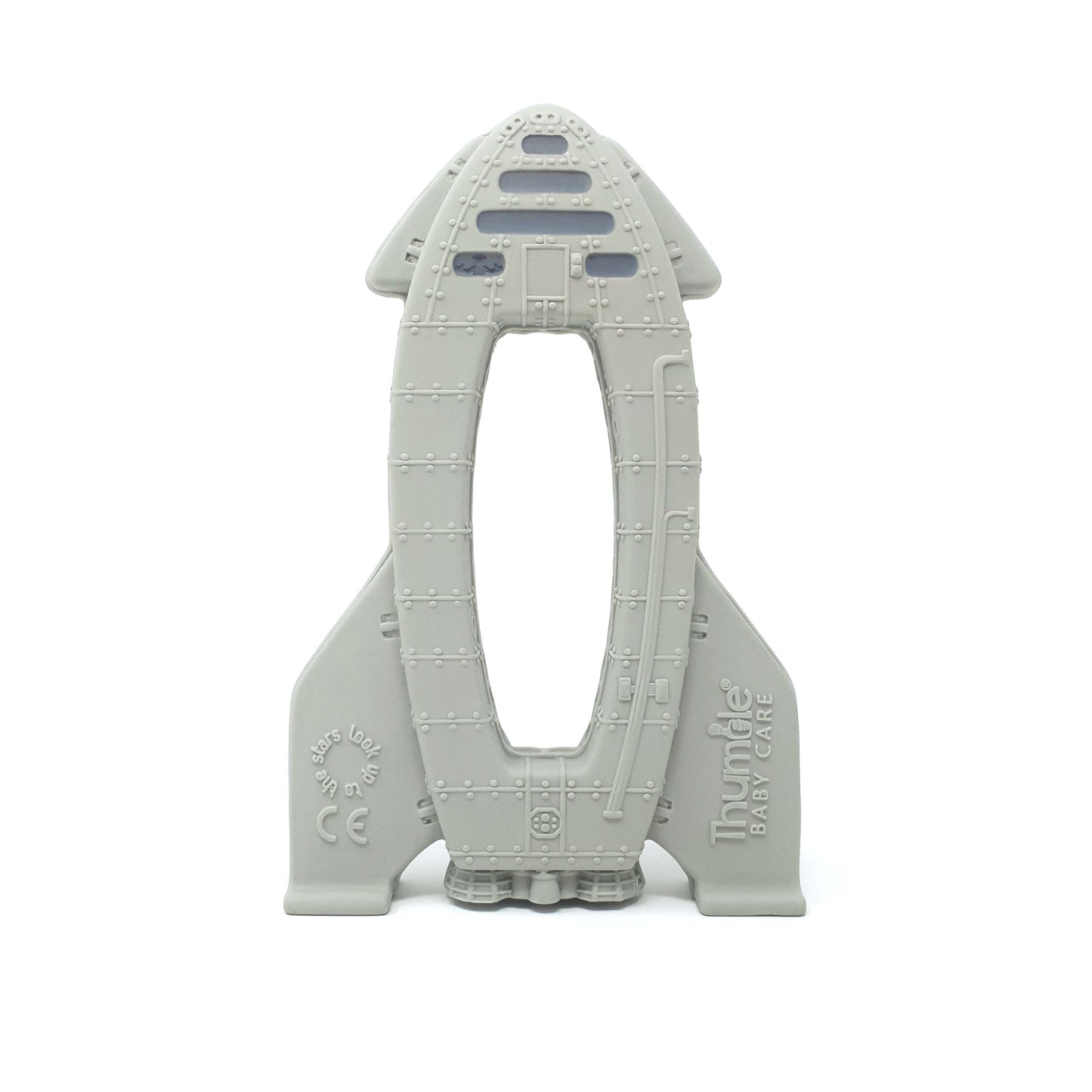 OrBITEr® Natural Rubber Space Themed Baby Toy (Rocket)
