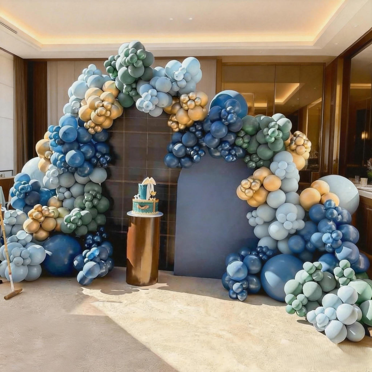Froova Green & Navy Balloon Arch Kit | Luxury Baby Shower & Jungle Safari Decorations