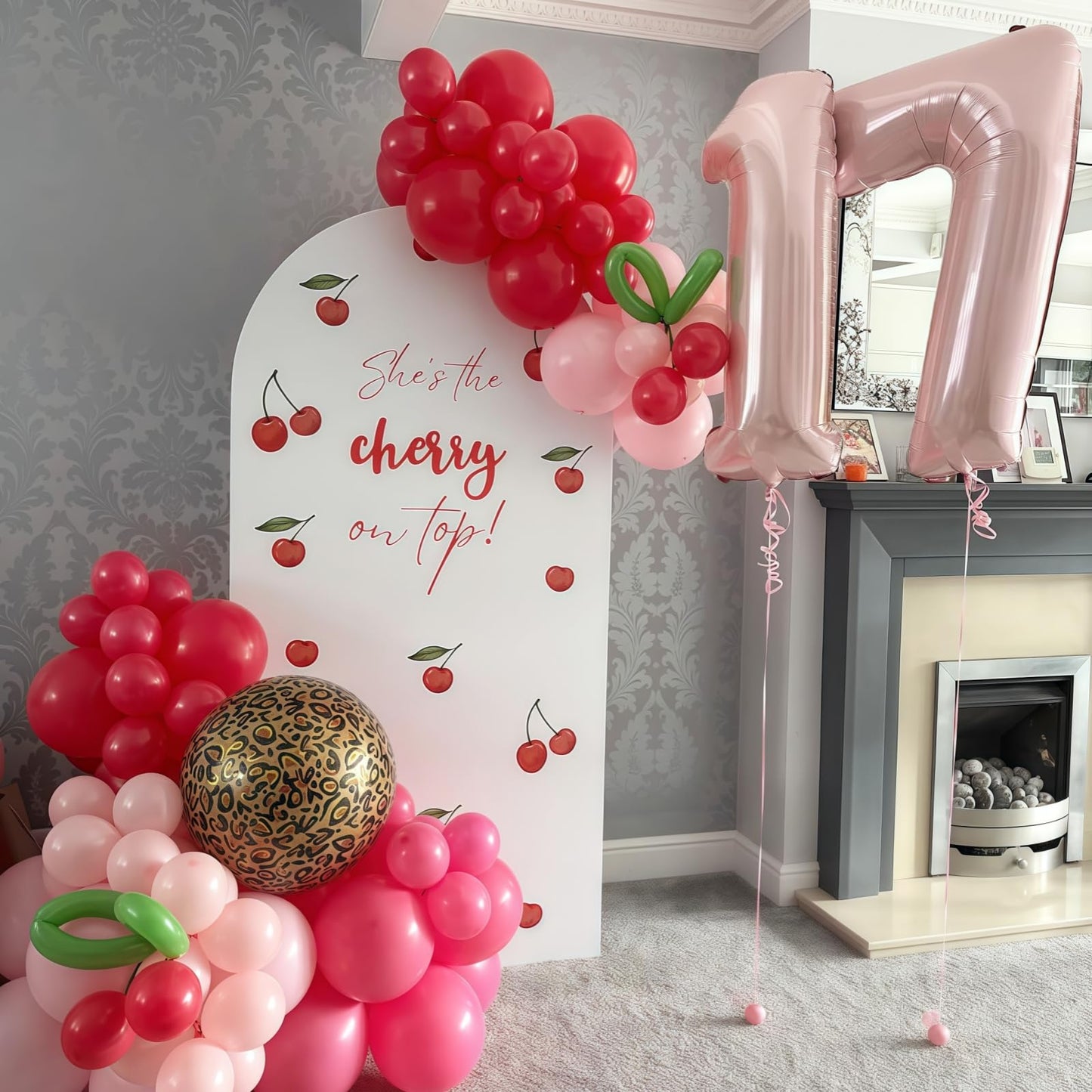 Froova Big Number 1 Balloon - Dusty Pink 40-Inch Foil Number Balloon for 1st Birthday Parties