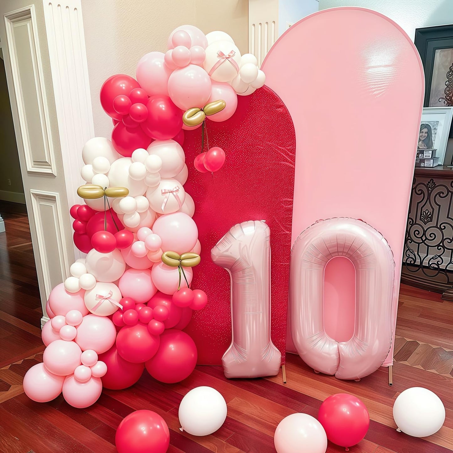 Froova Big Number 1 Balloon - Dusty Pink 40-Inch Foil Number Balloon for 1st Birthday Parties