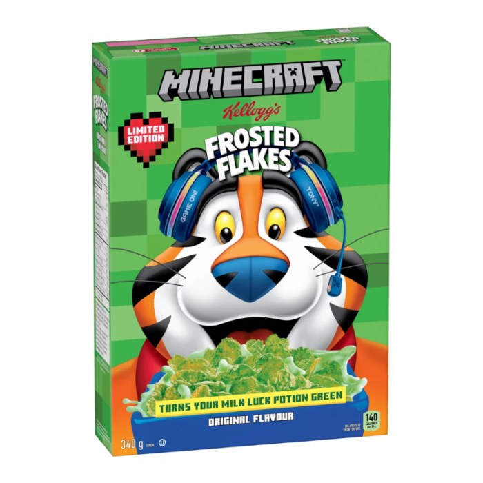 Minecraft x Kellogg's Frosted Flakes Limited Edition Cereal (340g)