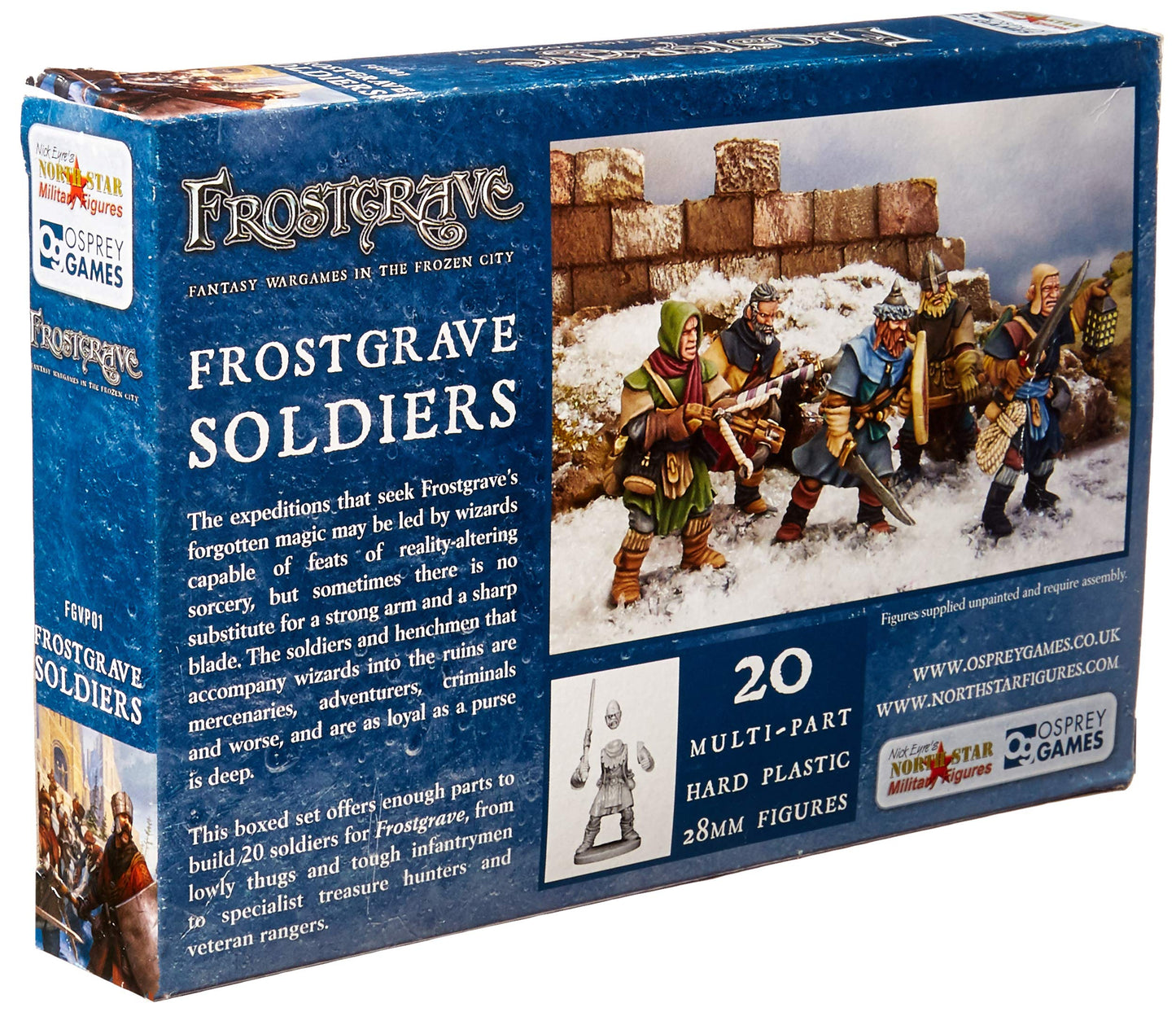 Frostgrave Soldiers – 28mm Plastic Miniatures (20 Figures) | Frostgrave