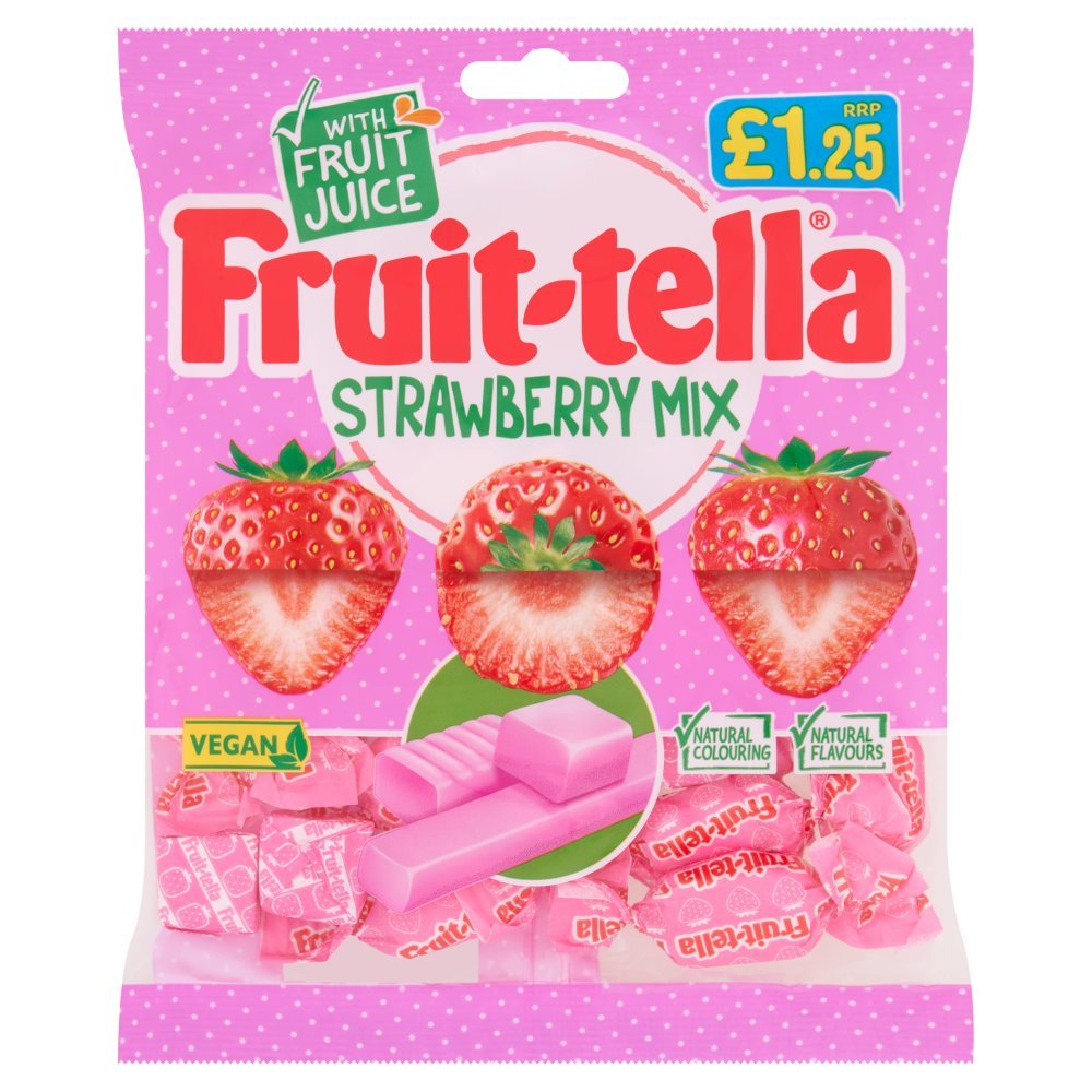 Fruit-tella Strawberry Mix 135g (Case of 12)