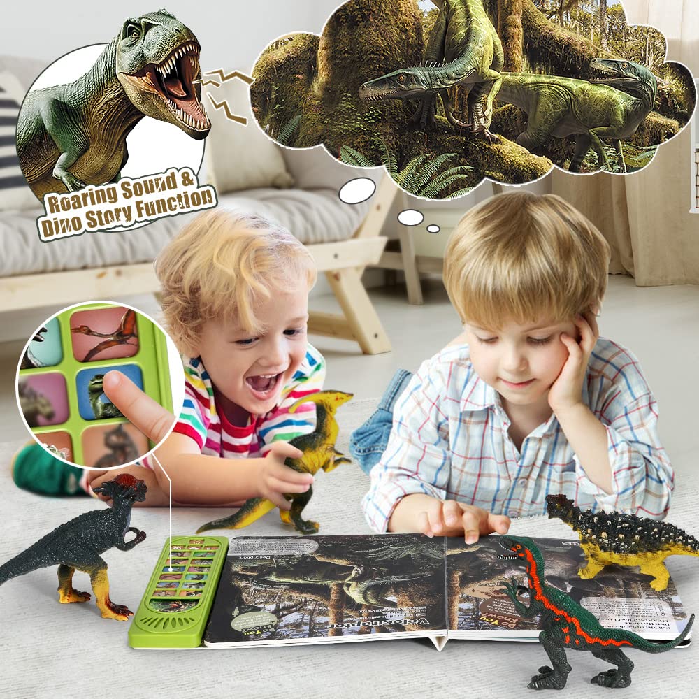 FRUSE Dinosaur Toys for Kids 3-5 | Interactive Sound Book with 12 Dinosaurs