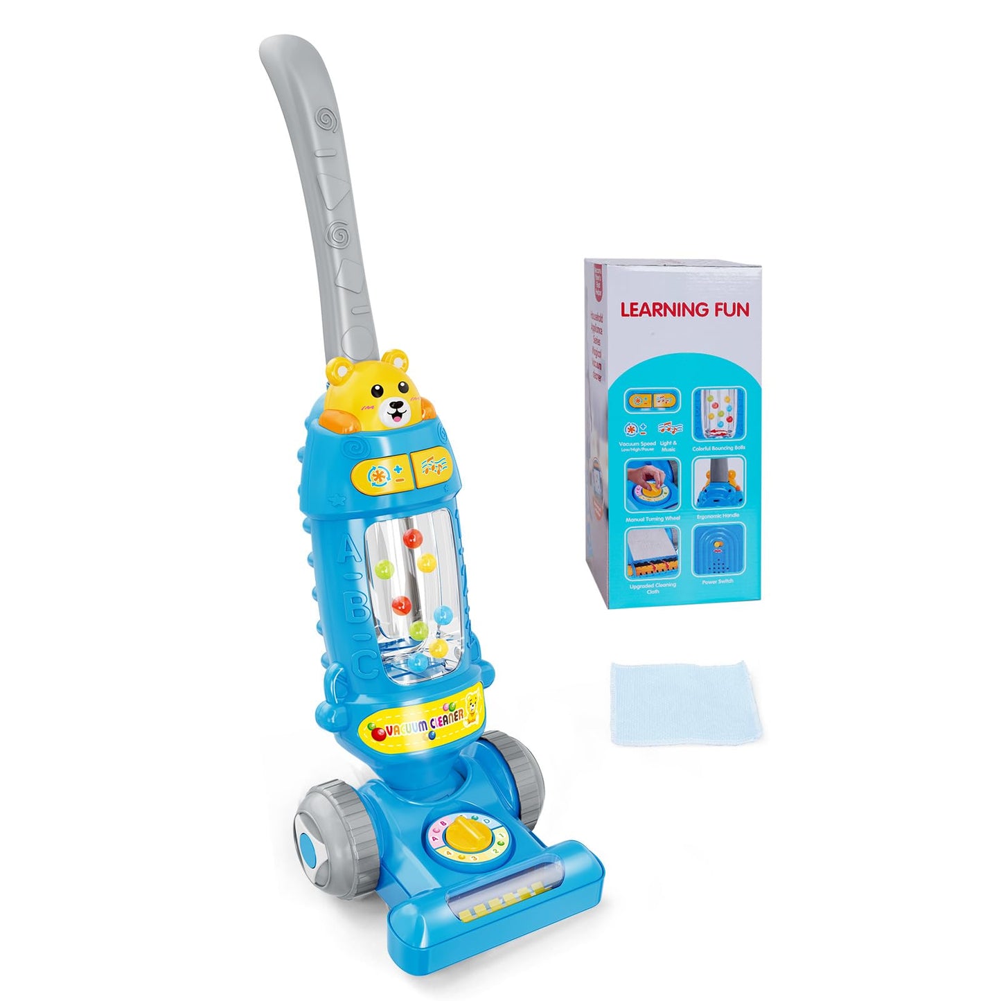 FS Toddler Vacuum Toy with Lights & Sounds – Pretend Play Vacuum for Kids 1–5