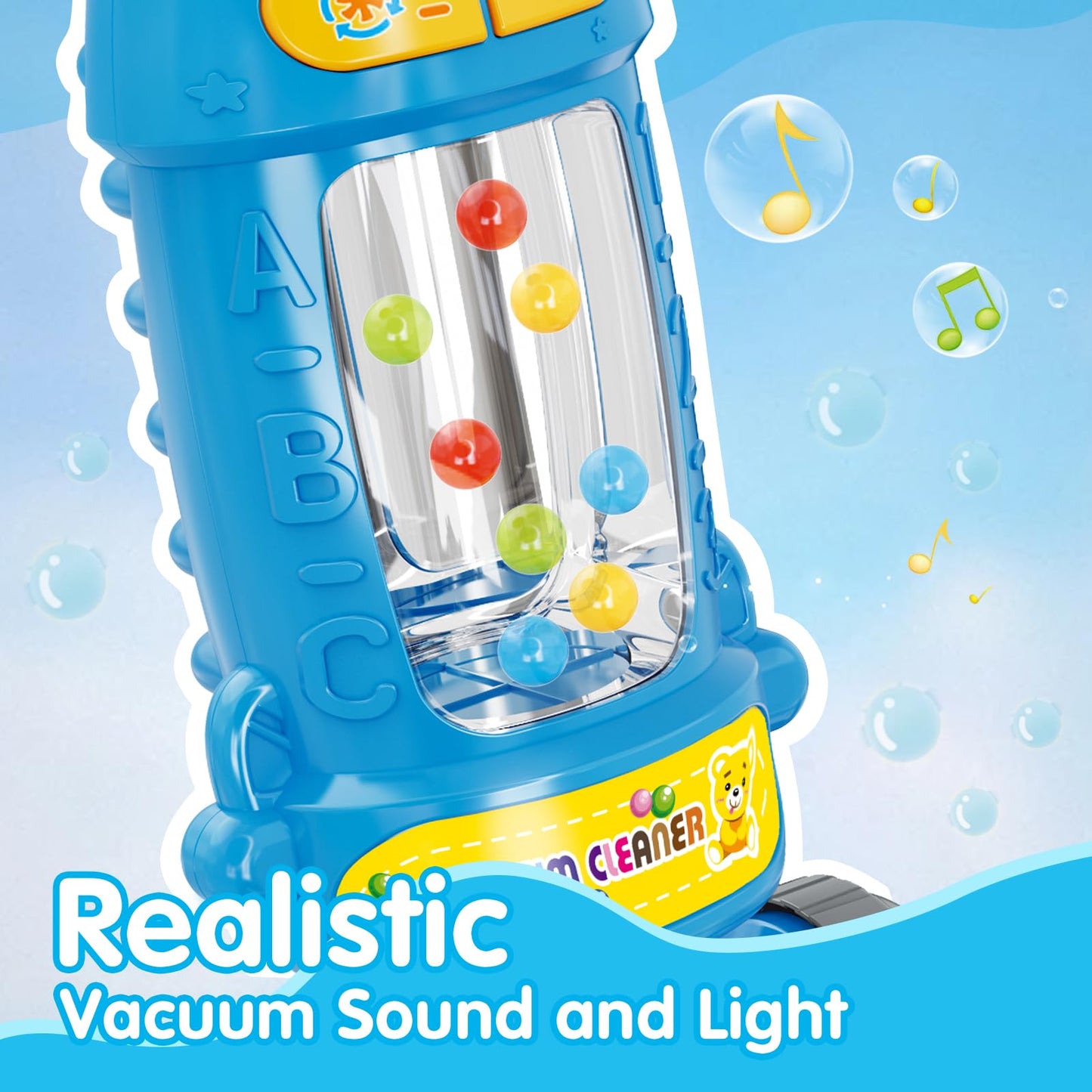 FS Toddler Vacuum Toy with Lights & Sounds – Pretend Play Vacuum for Kids 1–5