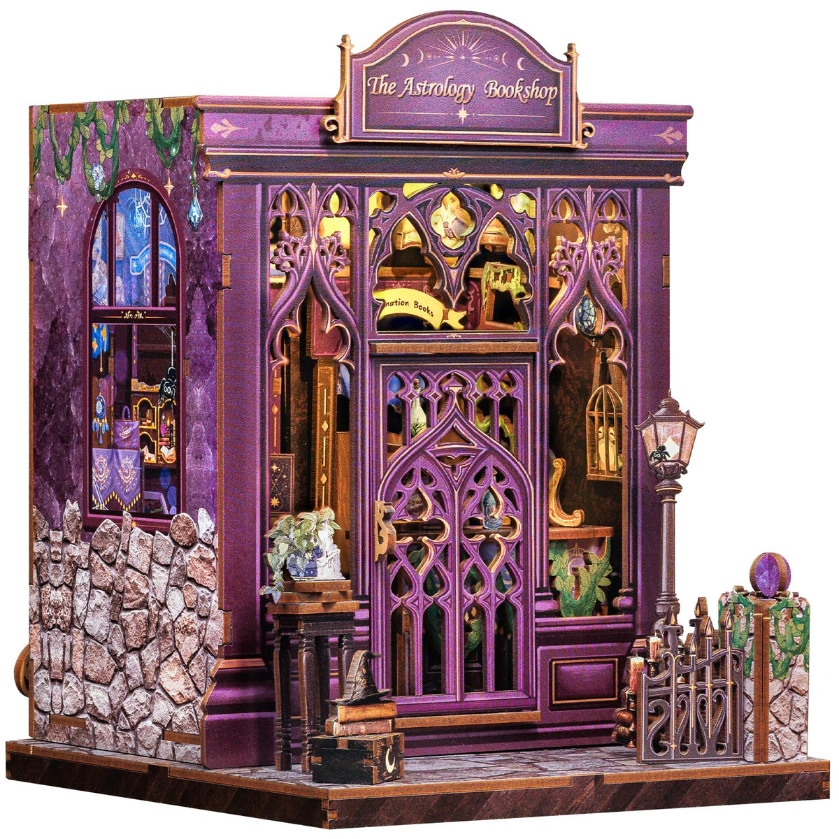 Fsolis Book Nook Kit – DIY Miniature Astrology Bookshop for Bookshelves | The Astrology Bookshop