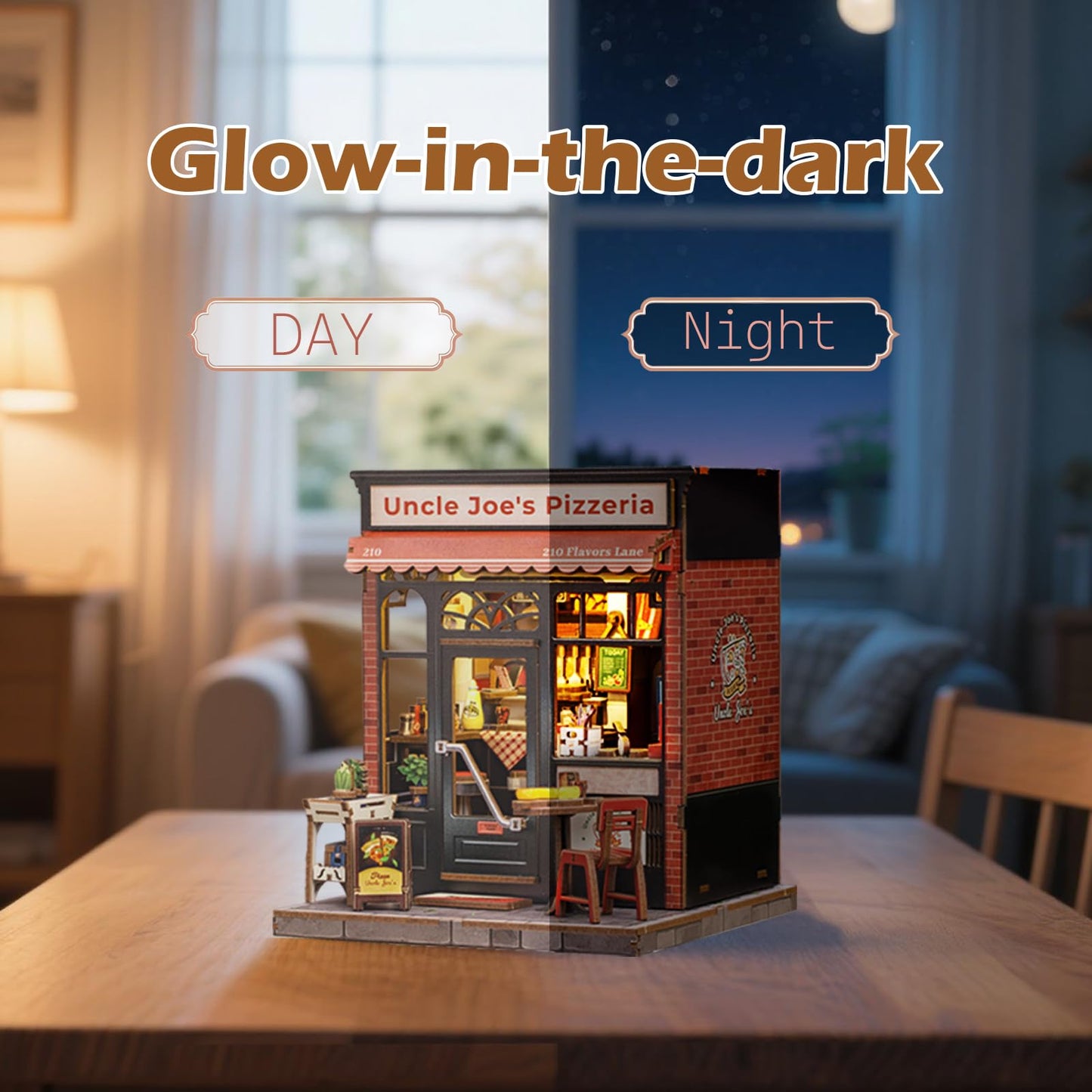 Fsolis Book Nook Kit – 3D Wood Puzzle for Adults, DIY Miniature Bookshelf Scene