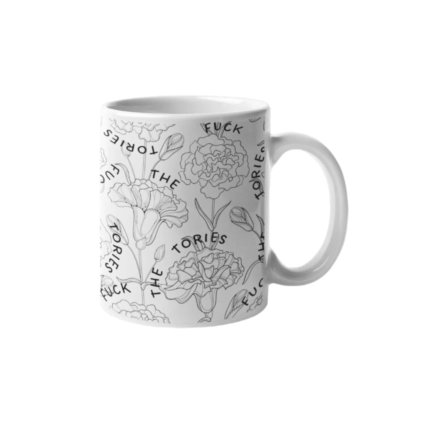 F*ck The Tories Flower Mug