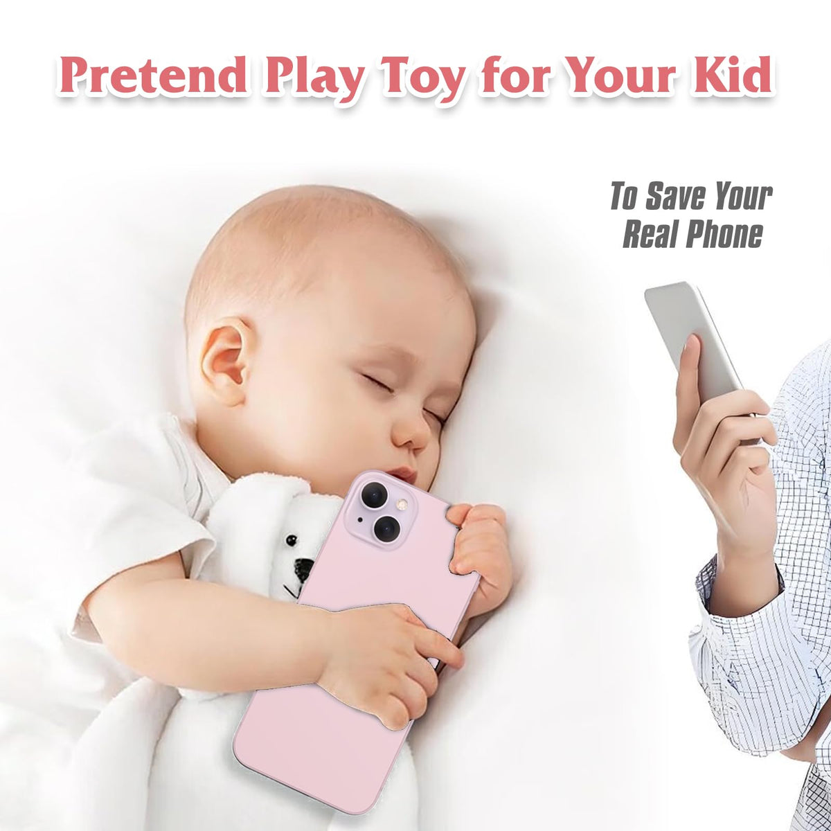 FufoneUS Dummy Phone Model – Realistic 1:1 Pink Rainbow Front