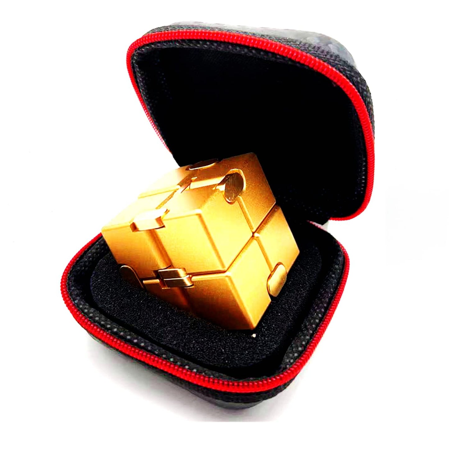 FUFUYOU Infinity Cube Fidget Toy – Aluminum Alloy Stress Relief for Adults | Portable Office Gift