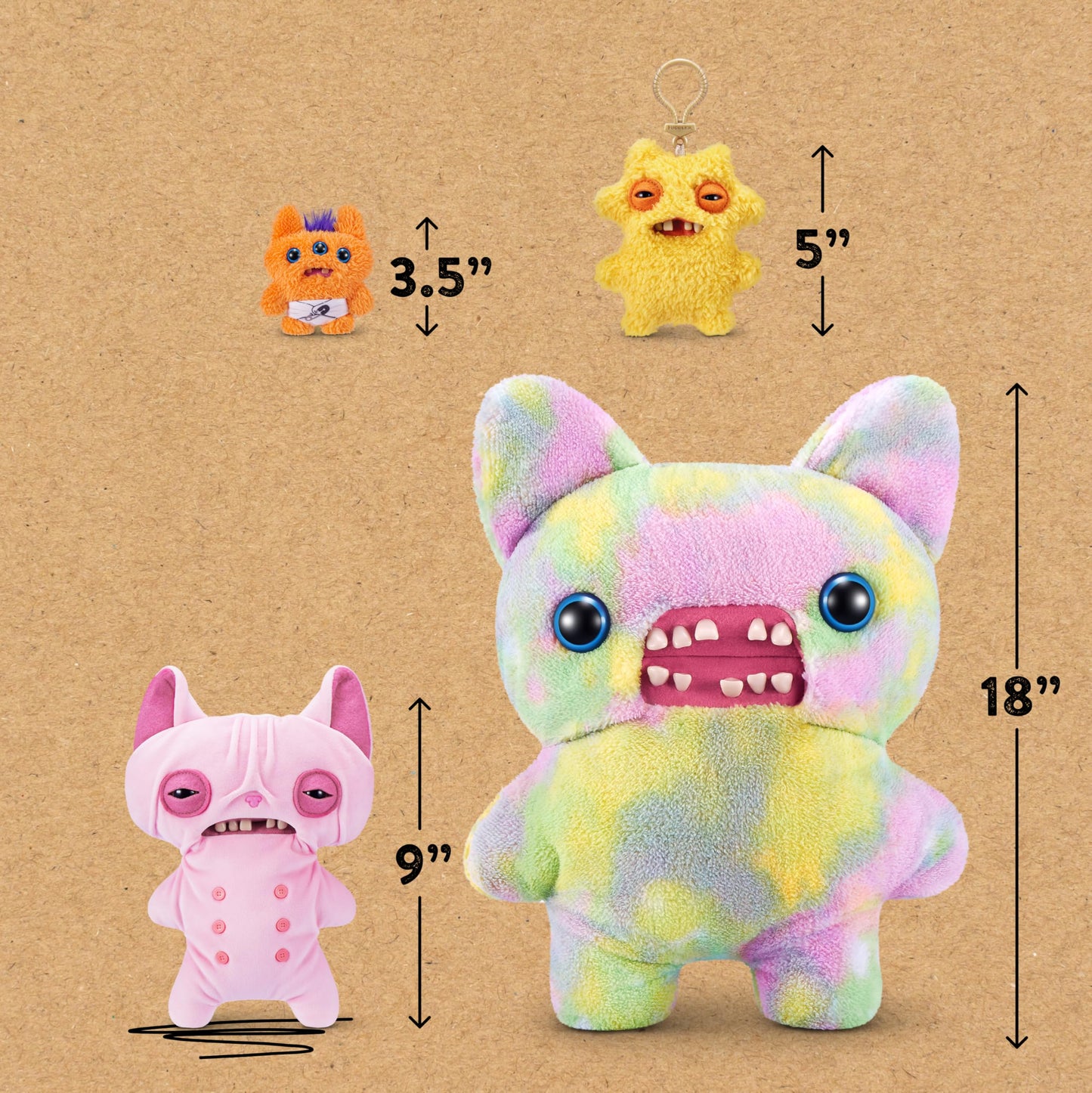 Fuggler Alley Cats 9-Inch Plush by ZURU – Funny Ugly Monster Stuffed Animal