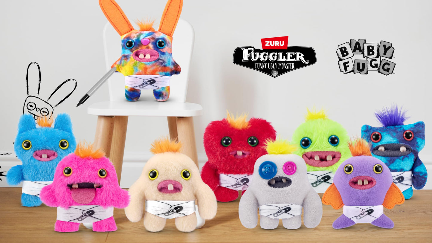 Fuggler Baby Fugg Series 3 3.5 inch Plush – Random 3-Pack Collectible by ZURU