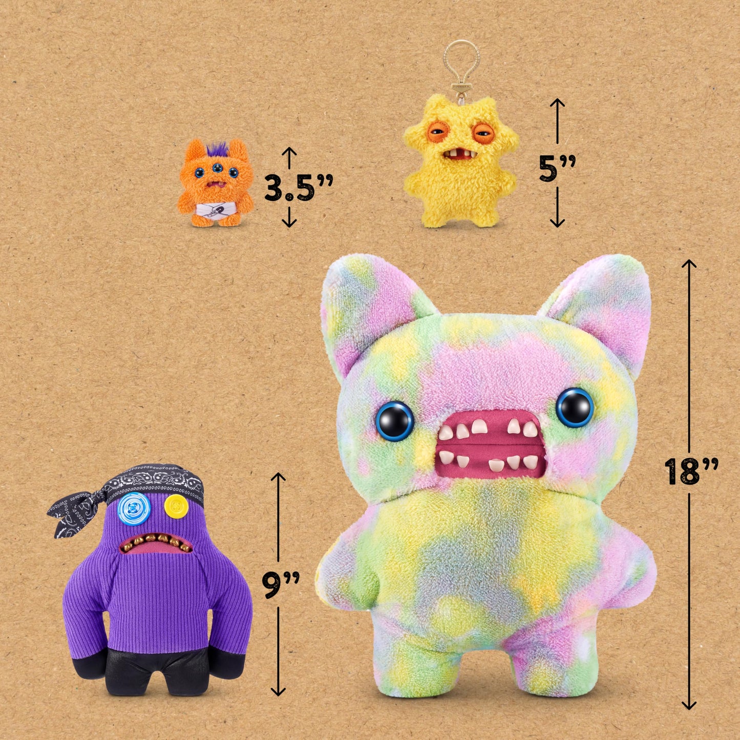Fuggler Fugg Life 22 cm Plush Toy (Sasquoosh) – Funny Ugly Monster Cuddly Toy by ZURU