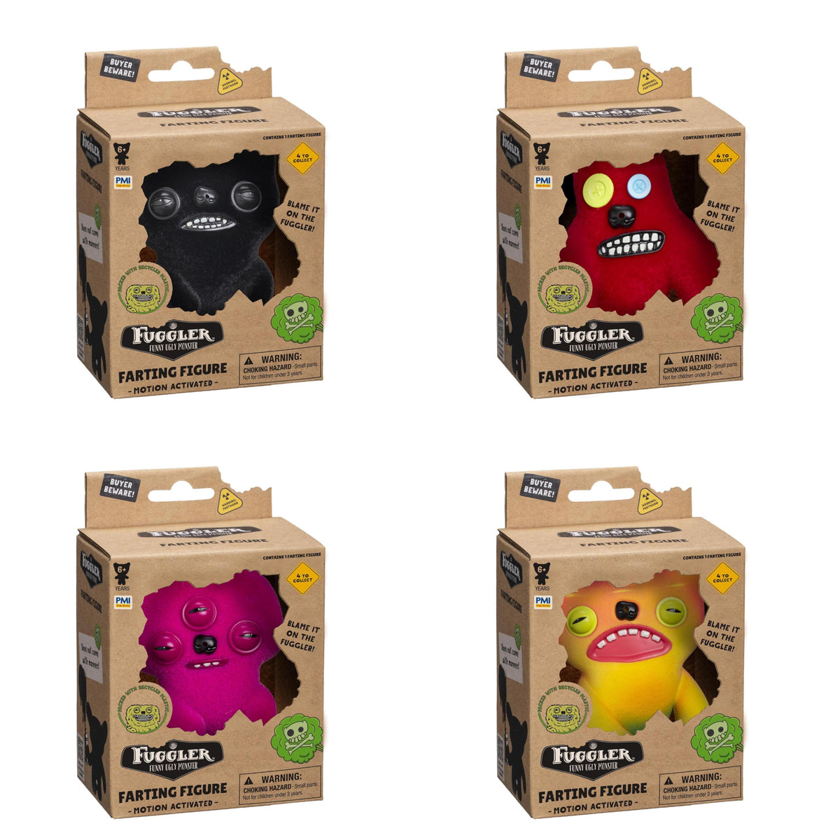 Fuggler Funny Ugly Monster — Motion-Activated Farting Figure | Collectible Toy (Ages 6+)