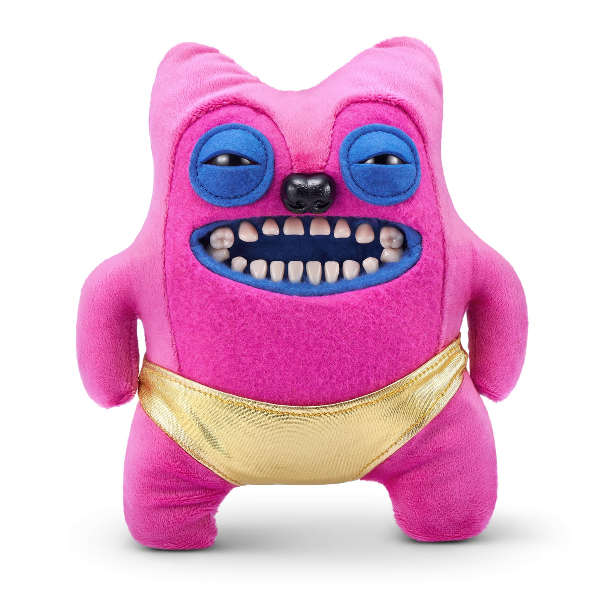 Fuggler Gold Fuggs by ZURU - 9-Inch Collectible Plush Monster (Greedy Grinner - Pants)