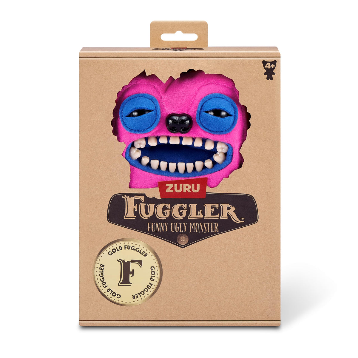 Fuggler Gold Fuggs by ZURU - 9-Inch Collectible Plush Monster (Greedy Grinner - Pants)