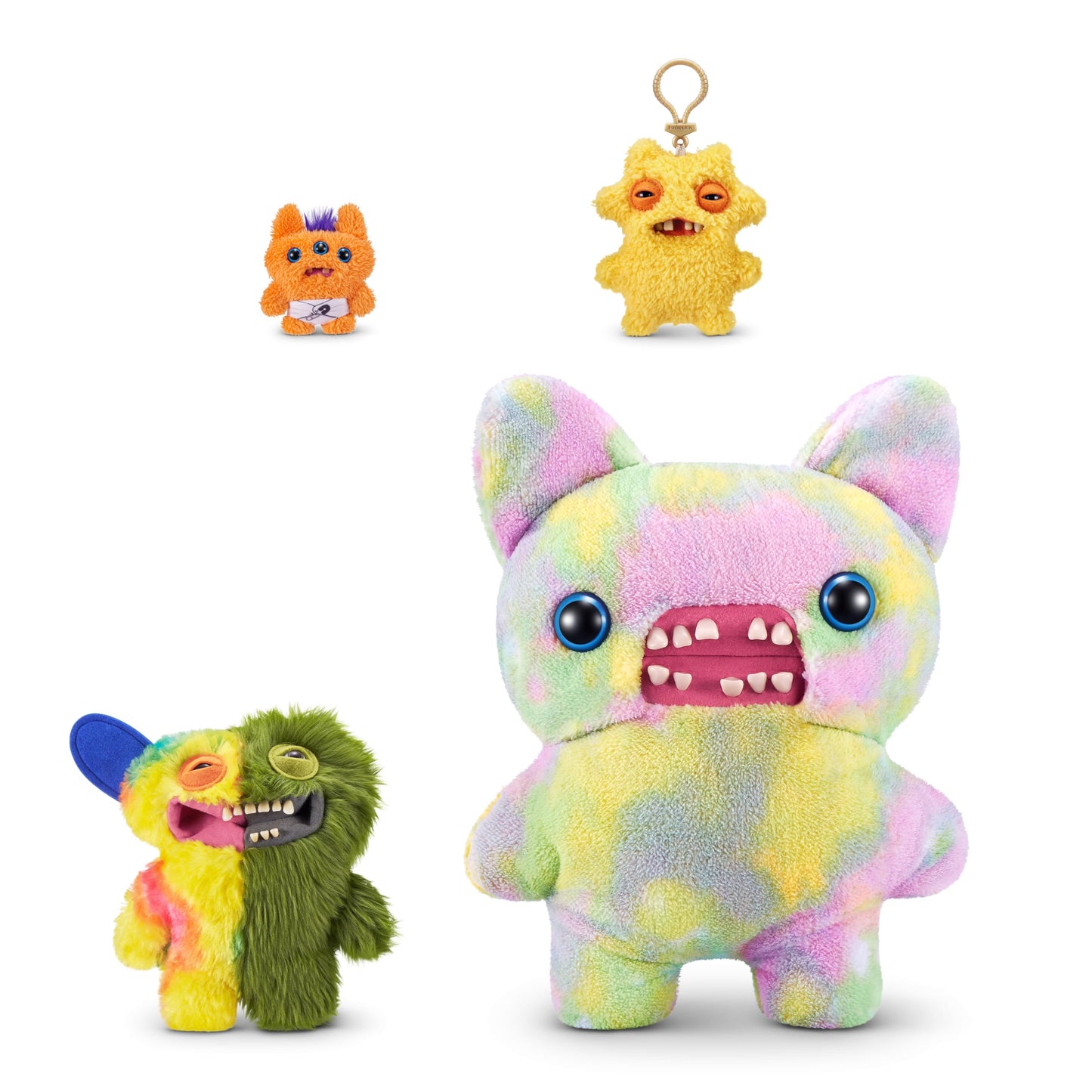 Fuggler ZURU Misfit Monsters 9 Series 1 Grinnero McGoo Green Multi Plush Toy